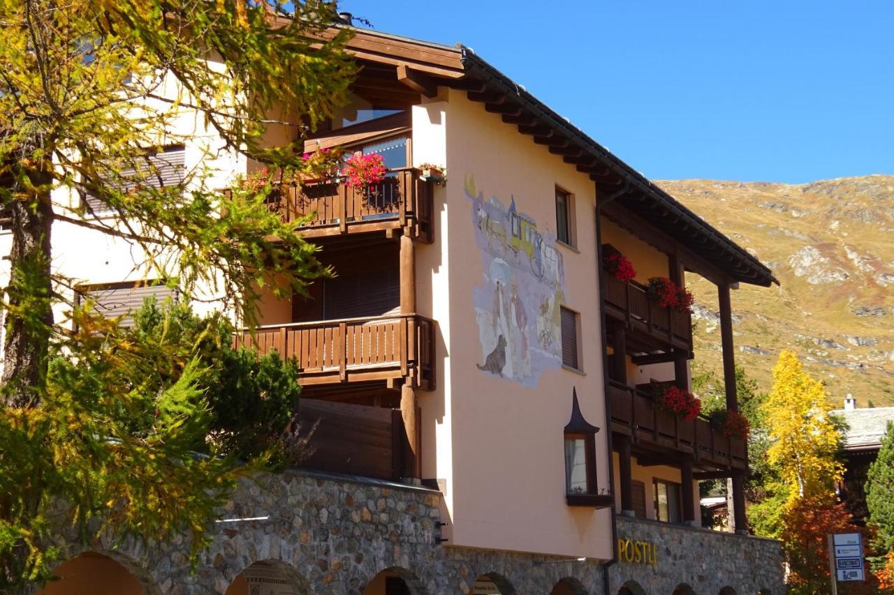 Hotel Poestli Maloja Exterior foto